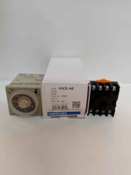 OMRON H3CR-A8 24VDC + Socket (8 Pin Analog Timer)